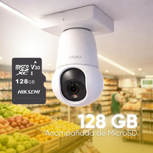 Kit 4 cámaras WiFi E27 IMOU IPC-K6C-3H1WEB, almacenamiento ranura microSD hasta 512 GB