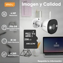 Kit Cámara Bala Wi-Fi IMOU IPC-F42FEN, largo 14.77 cm, altura 7.42 cm
