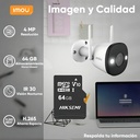 Cámara WiFi bala IMOU IPC-F42FEN, largo 14.77 cm, altura 7.42 cm