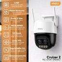 Kit 4 cámaras Wi-Fi PT IMOU IPC-S7DN-5M0WEZ, material externo plástico