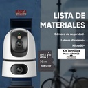 Kit cámara WiFi PT IMOU IPC-S2XN-6M0WED, material externo plástico