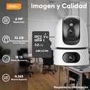 Kit cámara WiFi PT IMOU IPC-S2XN-6M0WED, potencia 5.65 W, conectividad Wi-Fi