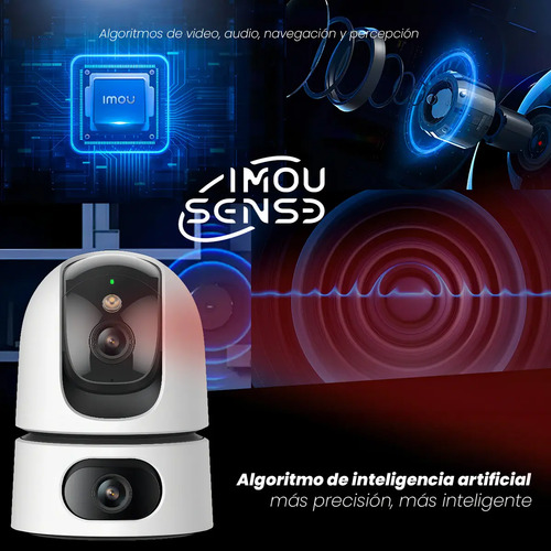 Kit cámara WiFi PT IMOU IPC-S2XN-8M0WED, material externo plástico