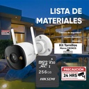 Kit cámara bala WiFi IMOU IPC-S3EN-3M0WE, memoria MicroSD 256GB