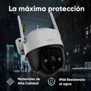 Cámara PTZ WiFi IMOU IP66, largo 9.3 cm, altura 18.1 cm, profundidad 9.5 cm