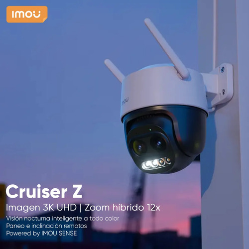 Kit 4 Cámaras Wi-Fi PT IMOU IPC-S7DN-5M0WEZ, largo 12.9 cm, altura 11 cm
