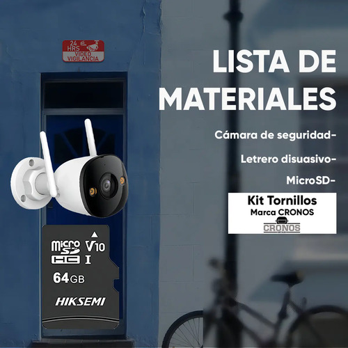 Kit cámara bala WiFi IMOU IPC-K3DN-3H0WF, tipos de conexiones con cable