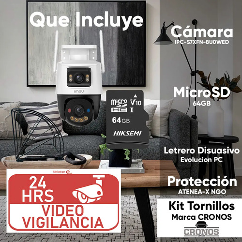 Kit Cámara PT WiFi IMOU IPC-S7XFN-PLUS-64 — imagen 8 de 8