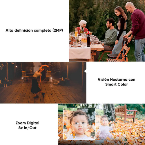 Kit cámara WiFi PT IMOU IPC-S21FEN, tipo de movimiento PTZ, tipo de resolución full HD