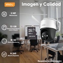 Kit Cámara WiFi PTZ IMOU S22FN, profundidad 12.1 cm, material externo Metal/Plástico