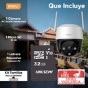 Kit Cámara WiFi PTZ IMOU S22FN, tipo de resolución HD, tipos de conexiones con cable