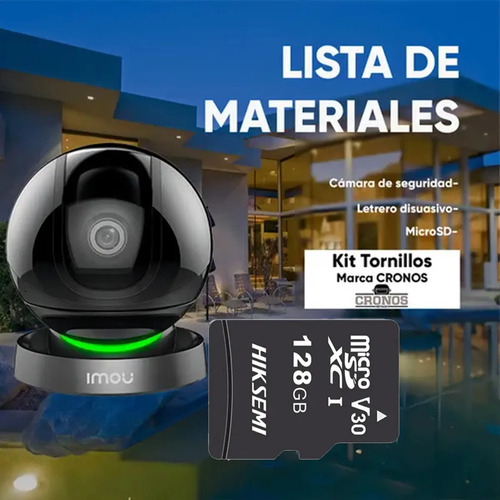 Cámara Wi-Fi PT IMOU A26HIN-PLUS-128, potencia 9.5 W, conectividad Wi-Fi