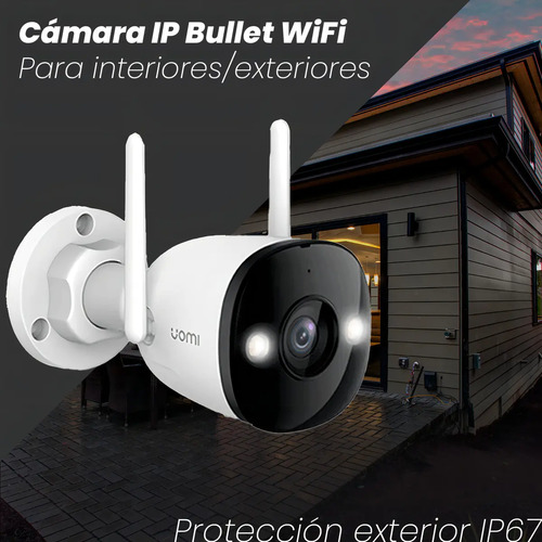 Kit Cámara Bala WiFi IMOU IPC-K3DN-5H0WF, lente 2.8 mm fijo, 102° horizontal