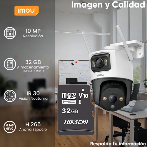 Kit cámara dual WiFi IMOU IPC-S7XN-10M0WED, largo 15.872 cm, altura 20.19 cm