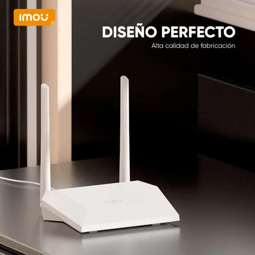 Router IMOU HR300, color blanco, altura 3.3 cm, diámetro 17.2 cm