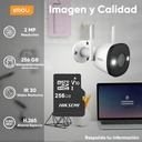 Cámara WiFi bala IMOU IPC-F22FEN, largo 14.8 cm, altura 7.4 cm
