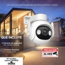 Pack 4 Cámaras IP WiFi PT IMOU IPC-GS7EN-5M0WE, altura 11.04 cm