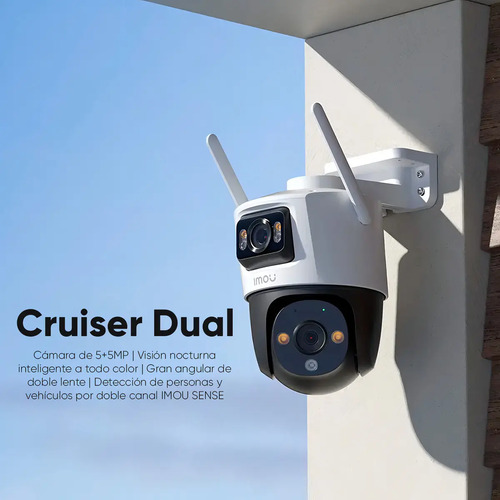 Kit cámara WiFi PT IMOU IPC-S7XN-10M0WED, conectividad Wi-Fi dual-band 2.4 / 5 GHz