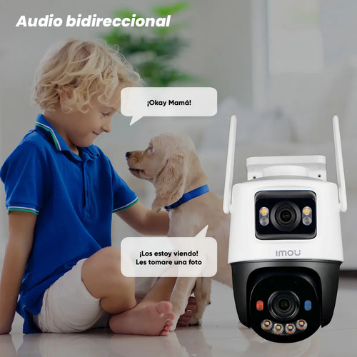 Kit Cámara WiFi PT IMOU IPC-S7XFN-8U0WED, profundidad 12.4 cm