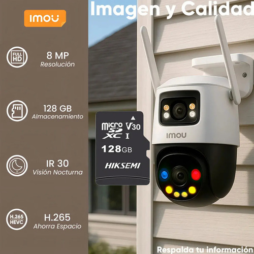 Kit Cámara WiFi PT IMOU IPC-S7XFN-8U0WED, potencia 12 W, conectividad Wi-Fi