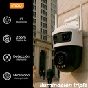 Kit Cámara Wi-Fi PT IMOU IPC-S7UN-11M0WED, potencia 18 W, conectividad Wi-Fi,LAN
