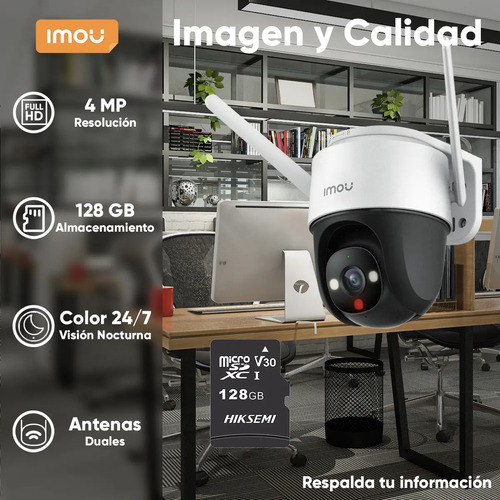Kit 2 cámaras Wi-Fi IMOU IPC-S41FEN, potencia 6.2 W, conectividad Wi-Fi