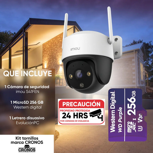 Kit cámara IP PT WiFi IMOU IPC-S41FEN, tipos de conexiones con cable