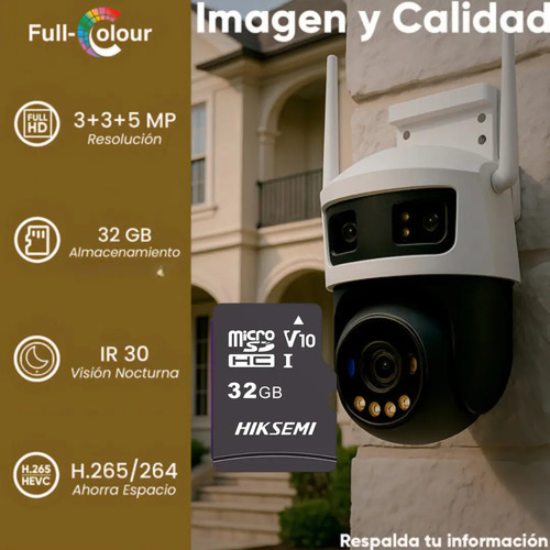 Kit Cámara WiFi PT IMOU IPC-S7UN-11M0WED, potencia 18 W, conectividad Wi-Fi,LAN
