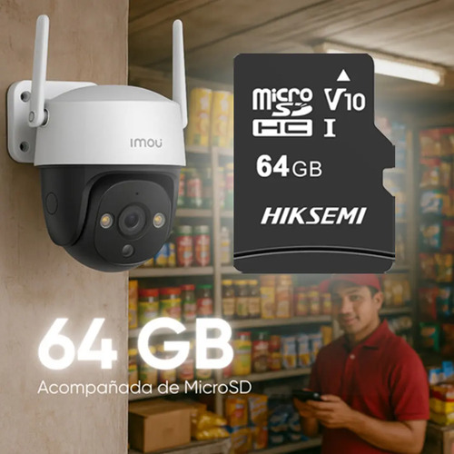 Kit 2 Cámaras Wi-Fi PT IMOU IPC-S41FEN, largo 13.6 cm, altura 18.3 cm