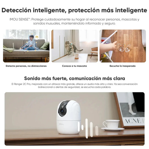 Kit 4 Cámaras Wi-Fi PT IMOU IPC-S2CN-3R1S, profundidad 106 cm