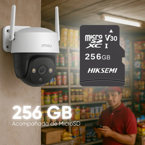 Kit 4 Cámaras PT Wi-Fi IMOU IPC-S41FEN, lente fijo de 3.6 mm