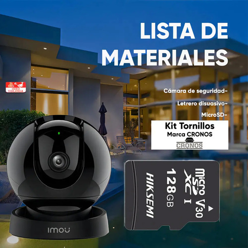Kit Cámara PT IMOU IPC-GK2DN-3C0W, conectividad Wi-Fi, tipo de resolución full HD