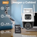 Cámara WiFi PT IMOU IPC-S7XN-10M0WED-P128, altura 20.19 cm, profundidad 12.498 cm