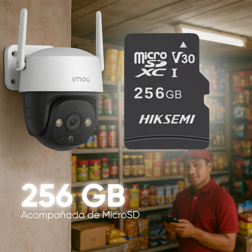 Kit 8 Cámaras PT Wi-Fi IMOU IPC-S41FEN, largo 13.6 cm, altura 18.3 cm