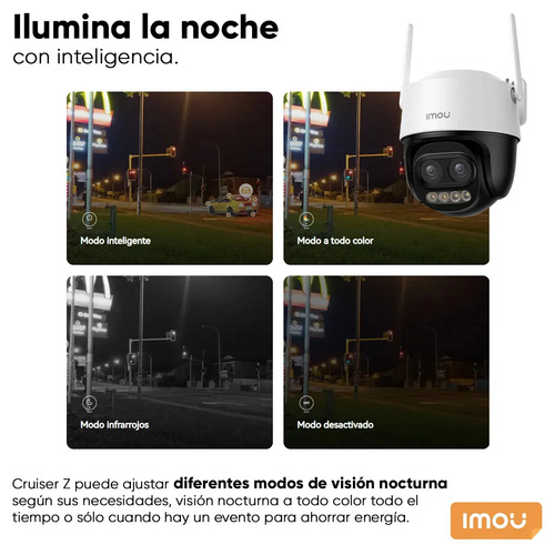 Cámara Wi-Fi PT IMOU IPC-S7DN-5M0WEZ, tipo de movimiento pan and tilt