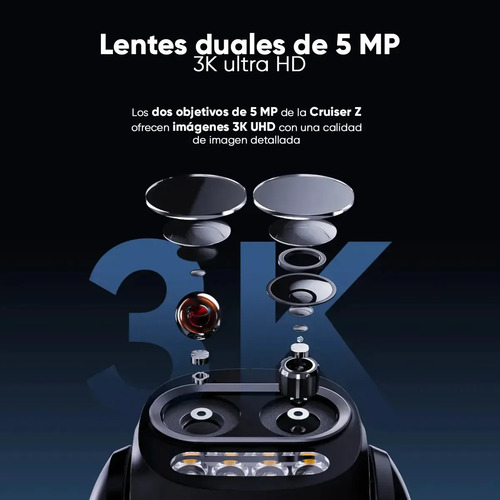 Kit cámara Wi-Fi PT IMOU IPC-S7DN-5M0WEZ, rango de giro 355° horizontal / 90° vertical