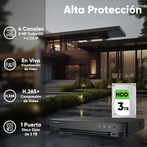 Kit IP IMOU IPC-TA42N-B, tipo de resolución full HD, tipos de conexiones inalámbrica