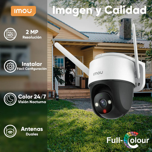 Kit 4 Cámaras IP PT IMOU IPC-S21FEN, tipo de movimiento PTZ, tipo de resolución full HD