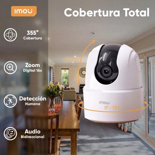 Kit IP IMOU IPC-TA22CN-B, largo 7.7 cm, altura 7.7 cm, profundidad 10.6 cm