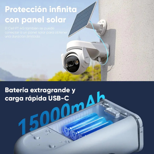 Kit 4 Cámaras PT 4G IMOU IPC-K9EN-3T0TE-AM, tipo de movimiento PTZ