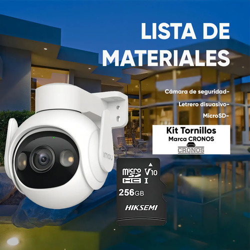 Cámara IP WiFi PT IMOU IPC-GS7EN-5M0WE, tipo de movimiento PTZ