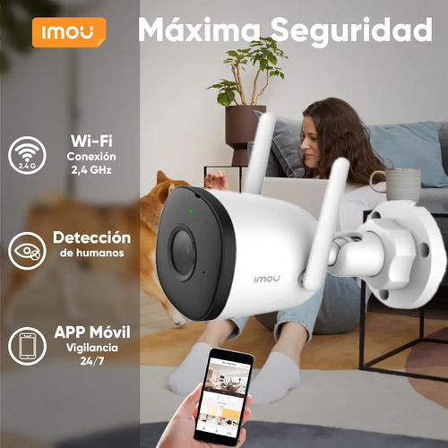Kit Cámara Bullet WiFi IMOU IPC-F42N, lugares de montaje Pared,Techo