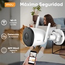 Kit Cámara Bullet WiFi IMOU IPC-F42N, profundidad 7.42 cm, material externo Metal/Plástico