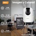 Cámara IP PT IMOU IPC-TA22CN-B, profundidad 7.74 cm, material externo plástico