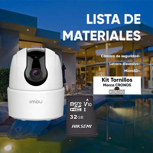 Cámara IP PT IMOU IPC-TA22CN-B, tipos de conexiones con cable