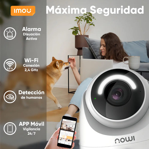 Cámara Turret WiFi IMOU T26EN, largo 10.99 cm, altura 10.22 cm