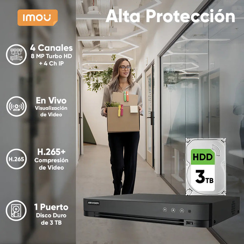 Kit CCTV IMOU IPC-S41FEN, tipo de movimiento PTZ, tipo de resolución full HD