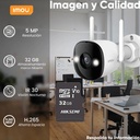 Cámara bala WiFi IMOU IPC-K3DN-5H0WF, potencia 6 W, conectividad Wi-Fi