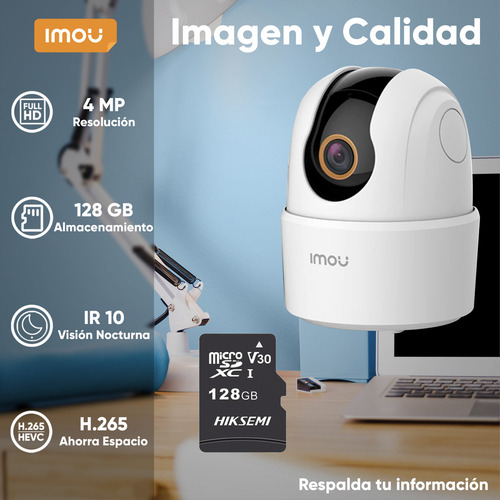 Cámara IP PT IMOU IPC-TA42N-B, largo 7.74 cm, altura 10.61 cm
