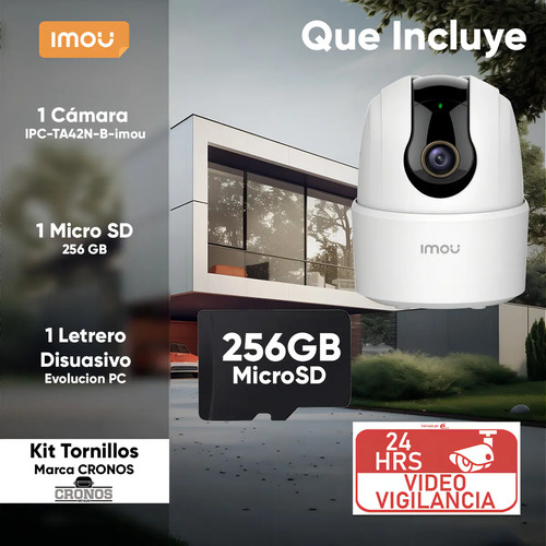 Cámara IP PT IMOU IPC-TA42N-B, potencia 5 W, conectividad Wi-Fi
